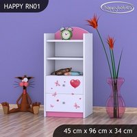 Detský úložný regál MACKO S BALONKY - TYP 1 - NÍZKY