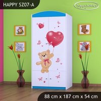 Detská skriňa MACKO S BALONMI - TYP 7B