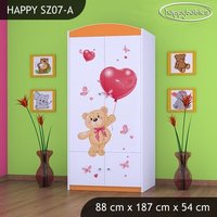 Detská skriňa MACKO S BALONMI - TYP 7B