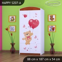 Detská skriňa MACKO S BALONMI - TYP 7B