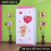 Detská skriňa MACKO S BALONMI - TYP 7B