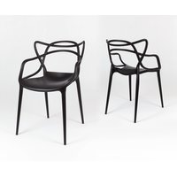 Dizajnová stolička ROMA - čierna
