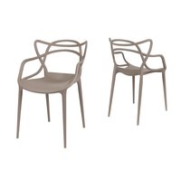 Dizajnová stolička ROMA - hnedá