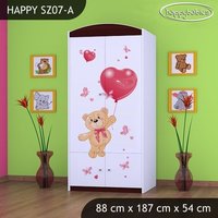 Detská skriňa MACKO S BALONMI - TYP 7B