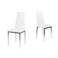Dizajnová stolička VERONA - biela / chróm - TYP A
