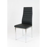 Dizajnová stolička VERONA - čierna / chróm - TYP A