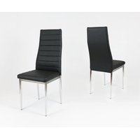 Dizajnová stolička VERONA - čierna / chróm - TYP A