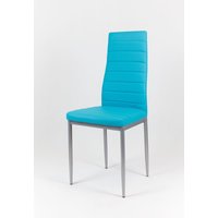 Dizajnová stolička VERONA - tyrkysová / sivé - TYP A