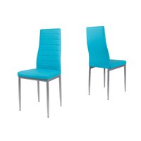 Dizajnová stolička VERONA - tyrkysová / sivé - TYP A