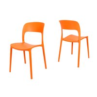 Dizajnová stolička BIBIONE - oranžová