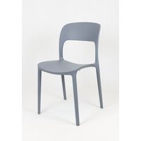 Dizajnová stolička BIBIONE - tmavo šedá