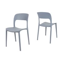Dizajnová stolička BIBIONE - tmavo šedá