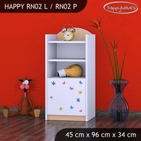Detský úložný regál SLON A MOTÝLCI - TYP 2 - NÍZKY