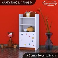 Detský úložný regál SLON A MOTÝLCI - TYP 2 - NÍZKY