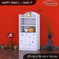 Detský úložný regál SLON A MOTÝLCI - TYP 2 - NÍZKY