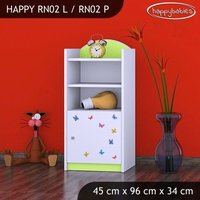 Detský úložný regál SLON A MOTÝLCI - TYP 2 - NÍZKY