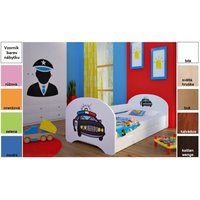 Detská posteľ pre DVA (s výsuvným lôžkom) 200x90 cm - POLÍCIA
