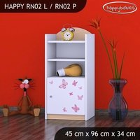 Detský úložný regál VÍLA A MOTÝLCI - TYP 2 - NÍZKY