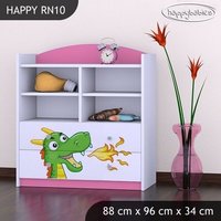Detský úložný regál ZELENÝ DRAK - TYP 10 - NÍZKY