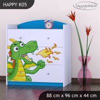 Detská komoda ZELENÝ DRAK - TYP 5