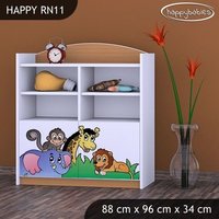 Detský úložný regál ZOO - TYP 11 - NÍZKY