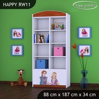 Detský úložný regál PRINC A PRINCEZNA - TYP 11 - VYSOKÝ