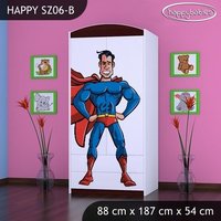 Detská skriňa SUPERMAN - TYP 6B