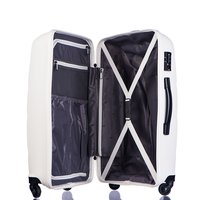 Moderné cestovné kufre ACAPULCO - biele