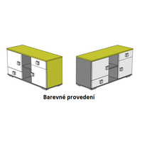 Komoda - GREEN TYP C - farebné prevedenie