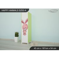 Detská skriňa ZVIERACIE KAMARÁTI - TYP 2A