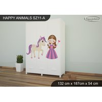 Detská skriňa PRINCEZNA A KONÍK - TYP 11A