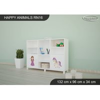 Detský úložný regál - PRINCEZNA A KONÍK - TYP 16 - NÍZKY
