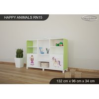 Detský úložný regál - PRINCEZNA A KONÍK - TYP 15 - NÍZKY