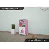 Detský úložný regál - Zamilovaní Žirafa - TYP 2 - NÍZKY