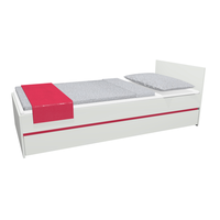 Detská posteľ so zásuvkou - CITY 200x90 cm - červená