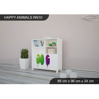 Detský úložný regál - HAPPY - TYP 10 - NÍZKY