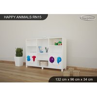 Detský úložný regál - HAPPY - TYP 15 - NÍZKY