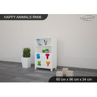 Detský úložný regál - HAPPY - TYP 6 - NÍZKY