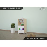 Detský úložný regál - HAPPY - TYP 2 - NÍZKY