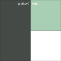 Farebné prevedenie - grafit / mint / biela