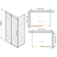 Sprchovací kút maxmax MEXEN OMEGA 160x90 cm