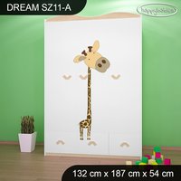 Detská skriňa ZVIERATKÁ - TYP 11A