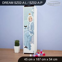 Detská skriňa ĽADOVÁ PRINCEZNÁ - TYP 2A