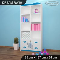 Detský úložný regál - ĽADOVÁ PRINCEZNA - TYP 10 - VYSOKÝ