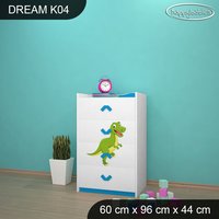 Detská komoda DINOSAURI - TYP 4