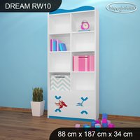 Detský úložný regál - DINOSAURI - TYP 10 - VYSOKÝ