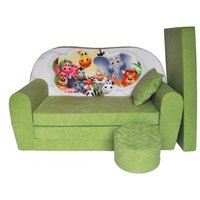 Detská pohovka SAFARI - zelená