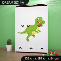 Detská skriňa DINOSAURI - TYP 11A