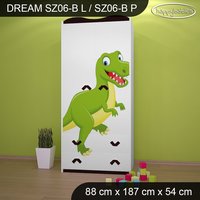 Detská skriňa DINOSAURI - TYP 6B