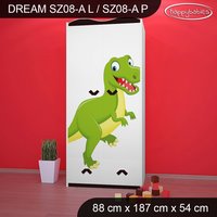 Detská skriňa DINOSAURI - TYP 8A